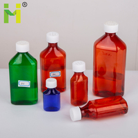 Bouchon à vis pour flacon de médicament liquide oral en PET de 4oz avec sérigraphie pour sirop contre la toux et capsules
