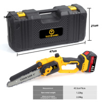 Outils de jardinage en plein air rechargeables 21V sans balais 8 pouces et 6 pouces à batterie au lithium pour tronçonneuse électrique adaptés à la maison