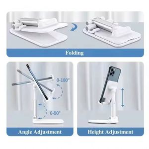 Live Broadcast Promotional Gift Wholesale Mobile Phone Holder Adjustment Folding Lazy <b>Tablet</b> Desktop <b>Stand</b> With Custom Logo - Product Image 4
