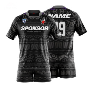 Inglaterra Hombres Múltiples Tamaños Inicio Color Negro Rugby Jersey Fútbol Desgaste - Product Image 4