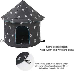 Wetterfeste Häuser für süße Haustier hütte für Katzen Hunde, Katzen häuser Jede <span class=keywords><strong>Outdoor</strong></span>-Katze, einfach zu montieren des <span class=keywords><strong>Outdoor</strong></span>-Katzen zelt - Product Image 3