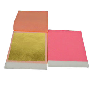Feuilles <span class=keywords><strong>d</strong></span>'<span class=keywords><strong>or</strong></span> véritable 23 carats pour l'art, 8 x 8 cm, 25 feuilles par carnet, pour dorure, pâtisserie, <span class=keywords><strong>or</strong></span> comestible, <span class=keywords><strong>d</strong></span>écoration de gâteaux - Product Image 1