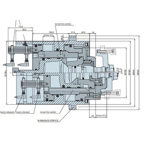Bride de serrage Cytec ZSP STP090-2 en aluminium, moteur hydraulique externe à cinq éléments, importation européenne - Product Image 3