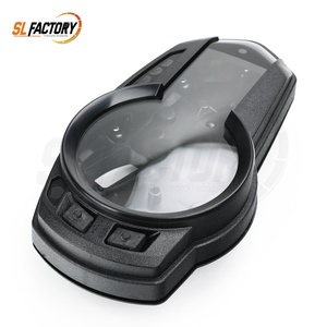 Cubierta de Carcasa para Tacómetro de Motocicleta, Compatible con <span class=keywords><strong>Kawasaki</strong></span> <span class=keywords><strong>ZX6R</strong></span> ZX-6R 2009-2018, Plástico ABS Resistente, Color Negro, Accesorios para Velocímetro - Product Image 1