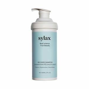 Shampooing réparateur sans sulfate, contient de la kératine, répare les cheveux abîmés, restaure la brillance, réduit les frisottis, Sylax 500 ml - Product Image 1