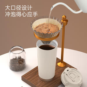 Gobelet isotherme en acier inoxydable 316 à double paroi avec isolation sous vide, tasse à café, cadeau d'affaires avec poignée et sangle - Product Image 5