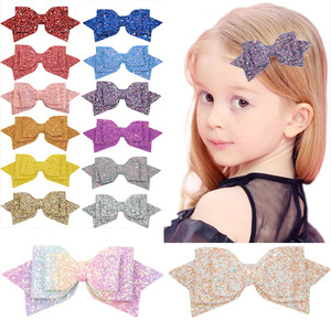 Arco Iris Bling capas Cola de Caballo arcos horquillas accesorios para el cabello lazos para el cabello pinzas para el cabello para niñas niños mujeres - Product Image 1