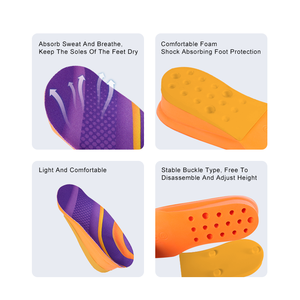 Semelle intérieure 99 Vente chaude Augmentation de la hauteur Semelle intérieure Semelles intérieures invisibles en PU pour la différence de longueur de jambe Talon réglable Ascenseur - Product Image 4