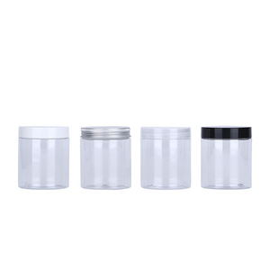 Transparent <b>Plastic</b> Bottle 250ml Wide Mouth Screw Cap Cylinder Food Packaging <b>Jar</b> - Product Image 5