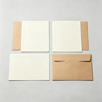 Carte en papier vierge avec logo personnalisé, carte DIY, carte avec message personnalisé, papeterie pour emballage de cadeaux faits main