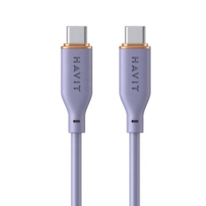 Cable de Carga y Datos Cb603 Havit de Alta Velocidad de 60 W, Accesorios para Teléfono Móvil, Cable de Tipo <span class=keywords><strong>C</strong></span> <span class=keywords><strong>a</strong></span> Tipo <span class=keywords><strong>C</strong></span>, Carga Rápida - Product Image 2