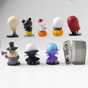 Set di 9 Pezzi Nightmare Before Christmas, Statuette di <span class=keywords><strong>Jack</strong></span> <span class=keywords><strong>Skellington</strong></span>, Modellini da Collezione, Ornamenti da Scrivania per Halloween - Product Image 2