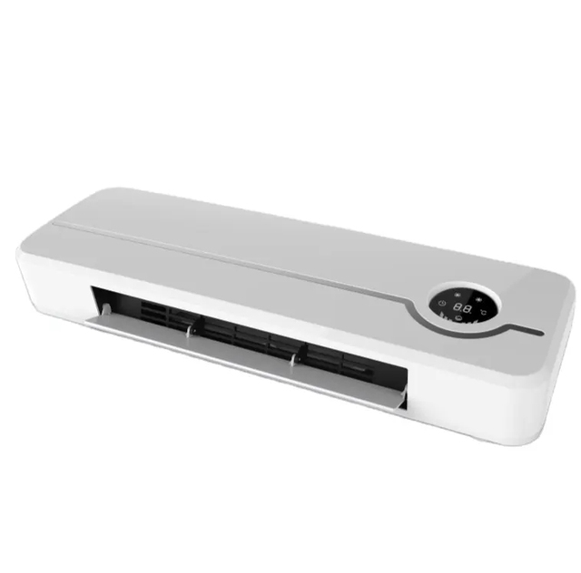 Wall Mounted Indoor Hot Air Fan With Remote Control PTC Thermostat Timer Office Bathroom