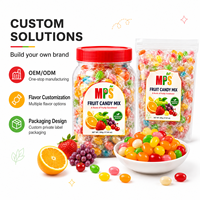 Usine de bonbons OEM Assortiment de bonbons pour enfants Mélange de bonbons aromatisés Aigre Doux Épicé Multicolore Gummy Halal Snacks Nouvelle bouteille fruitée