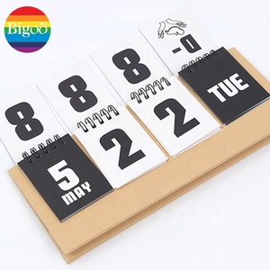 Calendario de cuenta regresiva de mesa de escritorio de papel ecológico de marca OEM promocional impreso personalizado para uso en oficina y hogar - Product Image 6