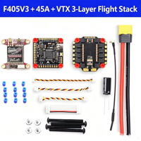 Controller di Volo FT F405 V3 in Metallo con ESC Quattro-in-Uno 45A/60A, Torre di Volo, Batteria 26S, Attrezzatura per Droni da Corsa FPV F722