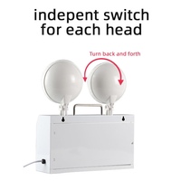 Best-seller LED d'urgence rechargeable multifonctionnelle double point feu de position d'urgence