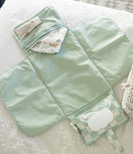 Estación de cambio de pañales de bebé de poliéster portátil con toallitas bolsillo impreso cambio de pañales <span class=keywords><strong>bolsa</strong></span> de viaje - Product Image 5