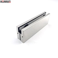Aksesoris pintu kaca harga murah, fitting bawah satin finish 304ss