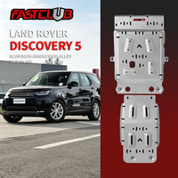 FASTCULB Plaque de protection antidérapante en alliage d'aluminium 5/8 mm pour Land Rover Discovery 5, installation au positionnement des trous d'origine, pour 2017-2019