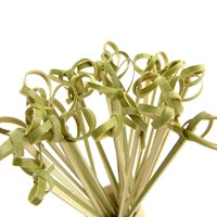 Brochettes jetables en bambou écologiques, résistantes à la chaleur, antiadhésives, plus de 12 pièces, Ecoware