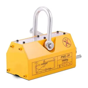 1 Ton Magnetic Hand Lifter Steel Plate Lifting Permanent Magnet Lifter