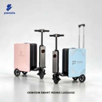 Valise motorisée intelligente personnalisée de 20 pouces pour les trajets aéroportuaires et les déplacements professionnels, destinée aux marques japonaises et coréennes