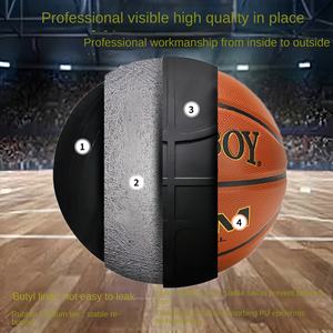 Vente en gros modèle Smileboy 707 <span class=keywords><strong>basket</strong></span>-ball en cuir PU pour adultes-compétition de camp d'entraînement scolaire 4-6 joueurs résistant à l'usure - Product Image 3
