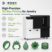 Solution complète d'équipement de fabrication de bijoux LaserDelta : imprimante 3D à cire, découpe laser, soudage par points et machine de marquage