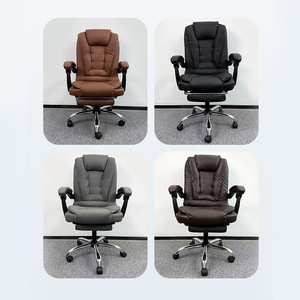 Silla de oficina ergonómica reclinable con masaje y giratoria de Mrr Furniture para uso en el hogar y la oficina. - Product Image 4