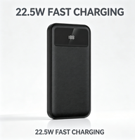 Batterie externe 200000 mAh, charge super rapide 22,5 W, chargeur portable, sortie Type-C, batterie Li-polymère pour smartphones, service OEM