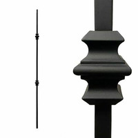 Poteau décoratif en fer forgé pour rampe d'escalier, main courante, balustrade de balcon, portail et pièces de clôture
