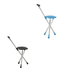 Bastón de Aluminio con Asiento, Ligero, Tipo Trípode, para Apoyo y Movilidad de Personas Mayores - Product Image 3