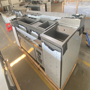 Station de mélange en acier inoxydable 316 antirouille intégrée avec bac à glace et éclairage LED pour usage hôtelier - Product Image 3