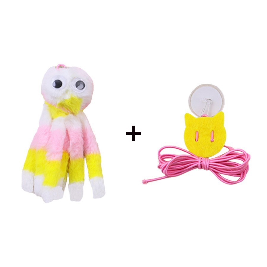 Yellow Octopus Cat Toy