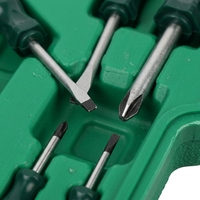 Jeu de tournevis magnétiques isolés de qualité industrielle professionnelle, 8 pièces, poignée ergonomique en plastique antidérapante