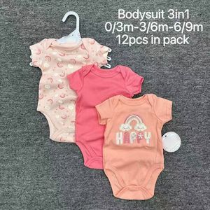 Set Pagliaccetto C20XL in Cotone per Neonato 0-9 Mesi, Tutina alla Moda per Bambino e Bambina 3 Pezzi, Abbigliamento per Neonati - Product Image 5