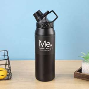 Thermos en acier inoxydable 304, 750 ml, 950 ml, tasse à double paroi isolée sous vide avec poignée pour le sport et les voyages - Product Image 6