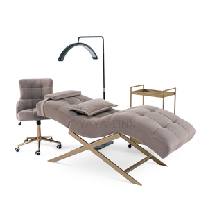 Table de soin de luxe moderne pour salon de beauté, lit d'extension de cils incurvé sur mesure - Product Image 3