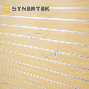 עמיד לכרום מתכת מצופה כרום פלדה וו תצוגת הוק עבור תצוגת חנות קמעונאית סופרמרקט - Product Image 1