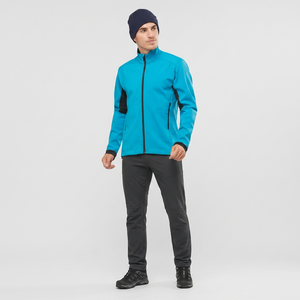 Finer Threads Men's Hot-Selling New Arrival <b>Waterproof</b> Hooded Canvas Softshell <b>Jacket</b> Full Zipper Custom Printed Logo Stand - Product Image 1