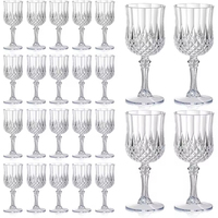Verres à vin rétro en plastique bleu vintage pour événements et fêtes – Vaisselle de réception