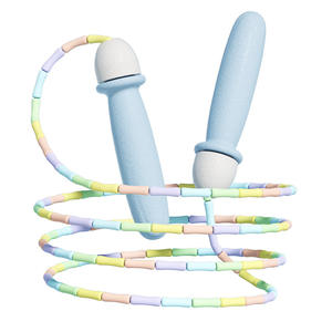 Corde à sauter en bambou pour enfants, longueur réglable, matériau ABS, équipement de fitness, utilisation en maternelle et école primaire - Product Image 1