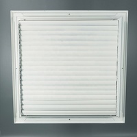 Diffuseur d'air carré avec amortisseur Système CVC (CD-SA4-A2+VCD) Diffuseur de plafond pour la ventilation de l'air