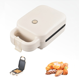 Plancha Eléctrica <span class=keywords><strong>Multiusos</strong></span> de Acero Inoxidable con Placas Desmontables Antiadherentes de 600W para Waffles y Sándwiches de Desayuno, Marca Privada - Product Image 2