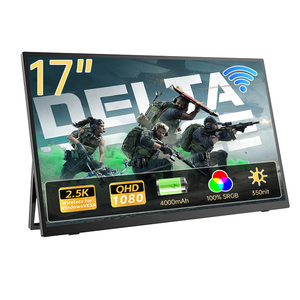 Moniteur <span class=keywords><strong>portable</strong></span> Eimio <span class=keywords><strong>17</strong></span> <span class=keywords><strong>pouces</strong></span> IPS LED avec batterie intégrée Type-C pour les voyages d'affaires, extension d'écran d'<span class=keywords><strong>ordinateur</strong></span> <span class=keywords><strong>portable</strong></span>, Plug & Play, OEM ODM - Product Image 1