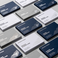 Cartes de visite personnalisées en papier couché pour impression offset, vernies, avec impression du logo de la marque Borjie et support pour le nom de l'entreprise