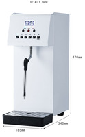 Machine à vapeur à lait professionnelle 6L, chauffe-eau électrique, mousseur à lait de haute qualité 2500W pour bubble tea