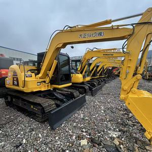 Used Komatsu PC70 Mini Excavator 7 Ton Original <b>Paint</b> No Major Repair Digger - Product Image 2