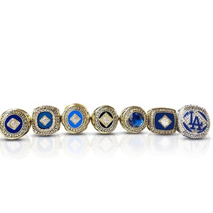Set di 7 Anelli del Campionato MLB Los Angeles Dodgers, Campioni del World Baseball Classic, in Lega Geometrica, Vendita Calda su AliExpress - Product Image 4